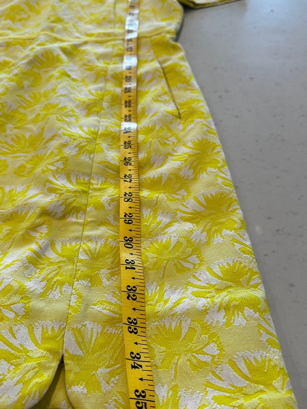 Draper James Yellow Floral Dress Size 2 Cocktail Formal Office Colorful Summer - Picture 7 of 7
